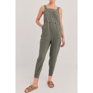 Striped Jumpsuit in Black and White